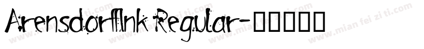 ArensdorffInk Regular字体转换